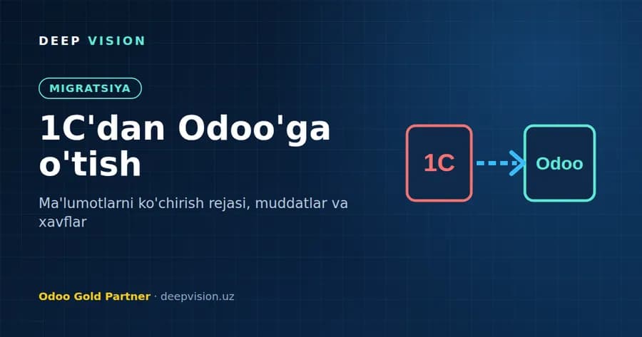 1C dan Odoo ga o'tish