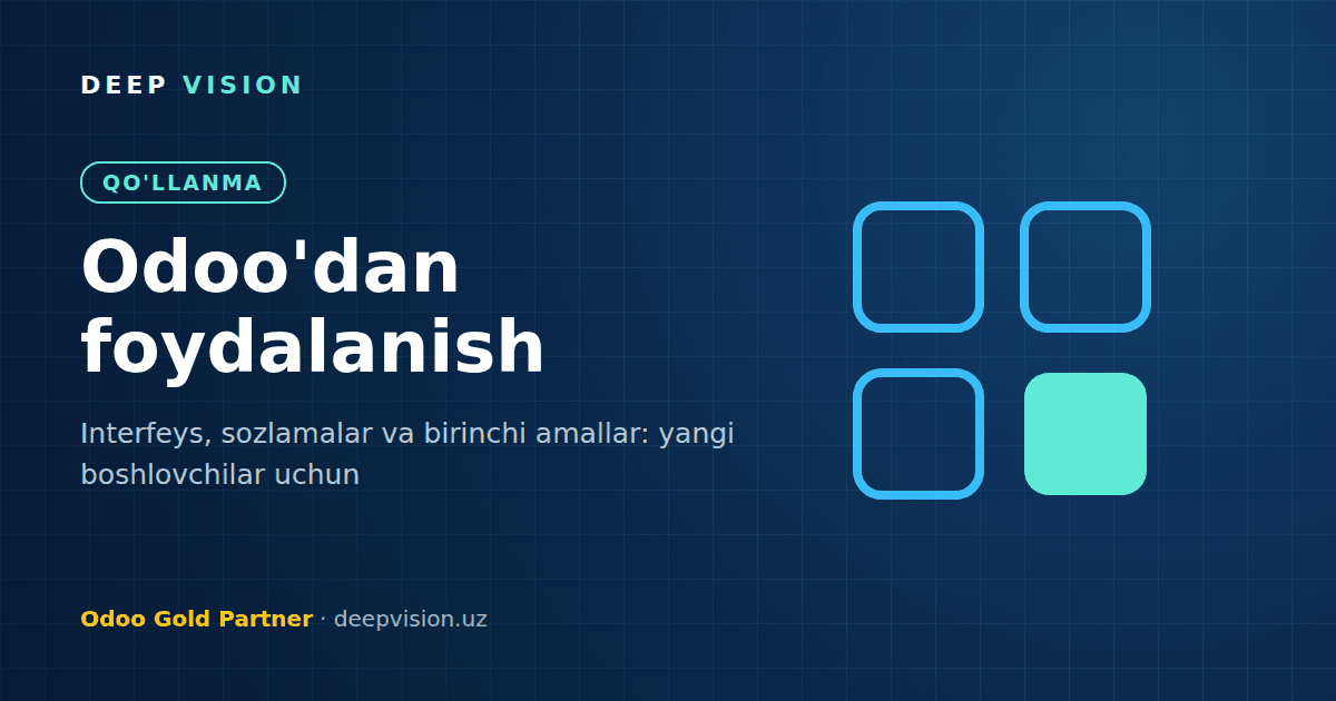 odoo dan qanday foydalanish